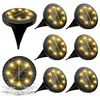 LUCKY-88 Lampe Solaire Exterieure 8pack 8LED Luminaire Solaire Extérie...