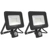 DAZZLER Lot de 2 Projecteur led 30W avec Détecteur de Mouvement, 2700L...