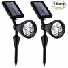 DAZZLER 2 pièces 4 lumières lumière blanche solaire sol Spot lumière j...