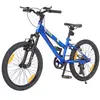 Leawin Vélo Enfant 20 Pouces Bleu   VTT Garçon Fille 6 à 10 Ans   Mono...