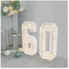 SENDERPICK 60 Light Anniversaire Décoration Light Up Chiffres Pour Déc...