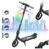 21.6V Trottinette Électrique pour Enfants 2 Vitesses Pliable, Frein É...