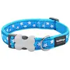 Collier pour chien RED DINGO réglable bleu étoiles blanches 30-47 cm 20 mm