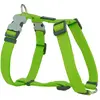 Red Dingo Harnais classique uni pour chien Vert citron Taille S 15 mm