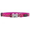 Collier Reglable Rose Etoiles Vertes 40 A 60 Cm X 25 Mm