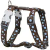 CHADOG Hondentuigje Red Dingo Style Sports Blauw Schoonheidsvlekjes 37-61 cm
