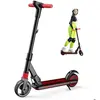 EROLLERRUN Trottinette électrique 130 W pliable pour enfant 7-14 ans 14 Km-h Max.Autonomie 8 Km Trottinette Noir