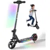 EROLLERRUN Trottinette électrique Enfants Et Adolescents Avec Absorption Des Chocs,130 W,14 Km/h,Pliable,écran LCD-Noir