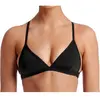 Still Black Solid Tri top - Dames | Funkita