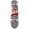RAD Unisexe - Checkers Progressive Skateboard Noir/Blanc 7,75"