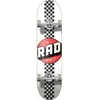 RAD Unisex   Erwachsene Checker Stripe Skateboard Weiã 7.75"
