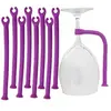 BEBUSINGOTO Verre Support pour Lave-Vaisselle Lot de 8 Pourpre   Silic...