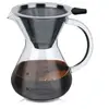 BEIJIYI Cafetière à verser 400 ml en verre borosilicaté cafetière à ve...