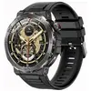 ABURNUDREY Montre connectée Homme Femmes Etanche avec Répondre-Passer Appel et Rappel Intelligente pour iPhone Android (Noir)