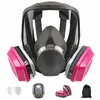 Respirateur facial complet réutilisable, Protection Respirateur Contre...