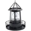 LED Lampe de Phare rotative Solaire Lanterne de décoration extérieure ...