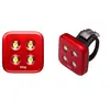 Lampe vélo Knog Blinder - 4 LED blanc, standard rouge - Batterie - Norme StVZO