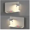 DEBUNS 2 Pack Applique led orientable 12W avec charge usb Appliques Murales 3 Température de Couleur Rotation 330° Éclairage Lampe Murale Moderne avec