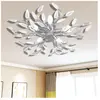 VIDAXL Plafonnier Moderne Lustre Luminaire avec bras en acrylique Blanc 5 ampoules E14 14064
