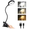 Bearsu - Lampe de Bureau led sans Fil Rechargeable, 3 Couleur et 3 Int...