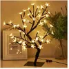 Choyclit - Cerisier lumineux 45 cm - 48 lumières blanches chaudes - Ad...