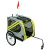 Remorque vélo pour chien OHMG - Jaune-gris - Base renforcée - Antidéra...