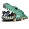 Eugy Modèle 3D kit de construction crocodile 7 pièces vert