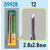 Master Tools 09928 - Accessoire de modélisme Chisel T2, Burin, Gris