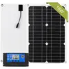 LIXADA 18W 12V Kit de panneau solaire hors réseau Module monocristallin avec contrôleur de charge solaire Kits de câbles de connexion