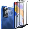 RASENA 3 Pièces Verre Trempé pour Xiaomi Redmi Note 11 Pro / Note 11 Pro 5G avec 3 Pièces Caméra Arrière Protecteur ,9H Dureté, Sans Bulle
