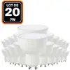 EUROPALAMP 20 Ampoules GU10 7W eq. 40W Blanc Chaud 3000K Haute Luminosité