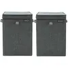 Brabantia Corbeilles à Linge Pepper Black Lot de 2