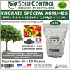 TOUT POUR LES NUISIBLES Engrais Spécial Agrumes 3 kg - SoluControl - Formulation Organo-Minerale - Citronnier, Oranger, Mandarinier, Clémentinier 