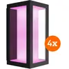 Philips Hue Impress Applique Murale White and Color Noir Fin Lot de 4