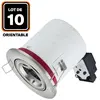 Europalamp - 10 Supports Spot bbc Orientable inox IP20 avec Douille GU...