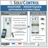 TOUT POUR LES NUISIBLES Kit Diffuseur Automatique avec Télécommande + 3 Aérosols Insecticide au Pyrèthre Végétal 250 ml - Anti-Mouches & Anti-Moustiques