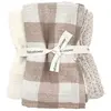 Babyshower Lot de 3 langes Vichy Caramel (70 x 70 cm)