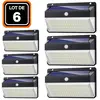 EUROPALAMP LOT DE 6 PROJECTEURS SOLAIRE DÉTECTEUR DE MOUVEMENT 228 PCS...