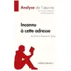 Lepetitlitteraire Inconnu À Cette Adresse De Kathrine Kressmann Taylor