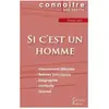 Du Cenacle Editions Si C'est Un Homme - Fiche De Lecture