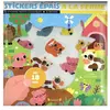 Grund Stickers Épais A La Ferme - 24 Stickers Repositionnables Et 4 Décors