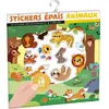 GRUND JEUNESSE Stickers Épais Animaux - 30 Stickers Repositionnables - 4 Décors