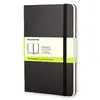 Moleskine Carnet blanc - Grand format - Couverture rigide noire
