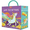 Sassi Editore Les licornes: Avec un livre, un puzzle de 40 pièces et 10 figures prédécoupées