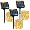 COAVAS Guirlande Solaire Exterieur 12M 120LED  Lot de 3  Guirlande Lum...