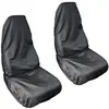 CYSLMUK Paquet de 2 housses de siège de voiture avant imperméables, protections de housse de siège imperméables universelles noires