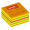 Kores Memoblok Kubus, 50 x 50 mm, neonkleuren, 4 kleuren