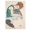 Piatnik Schiele - Sitzende Frau: Puzzel mit 1000 Teilen, Größe 68 x 48 cm