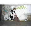 Puzzle 1000 pièces BANKSY - FEMME DE MENAGE PIATNIK Carton Multicolore