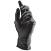 Semperguard Zwarte poedervrije nitril handschoenen - maat M - 100 stuks